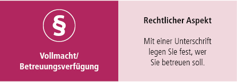 Vollmacht / Betreunngsverfügung Vollmacht / Betreunngsverfügung